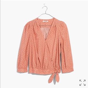 Madewell wrap blouse in star scatter
